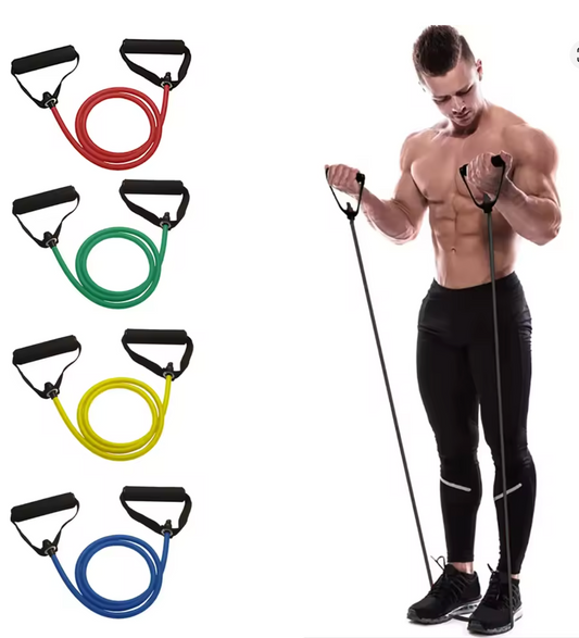 Rep&Rage™ Weighted Resistance Bands with Handles – Full-Body Workout Bands for Home Strength Training
