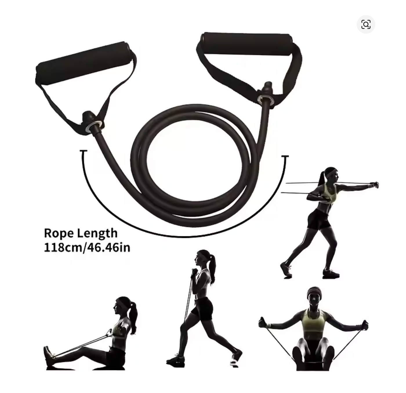 Rep&Rage™ Weighted Resistance Bands with Handles – Full-Body Workout Bands for Home Strength Training